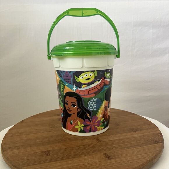 Disney World Park Icons Popcorn Bucket 2024 Mickey Mouse, Moana, Tiana, Simba - Picture 1 of 5